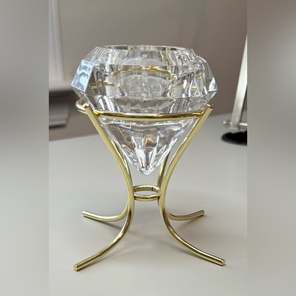 Vintage PartyLite “Diamond Solitaire” Tealight Candle Holder
